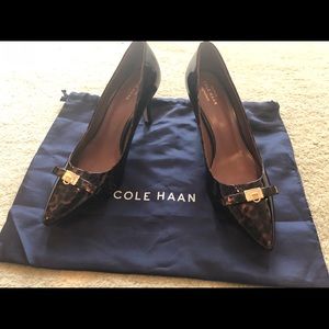 Cole Haan Patent Leather Cheetah Signature Heels